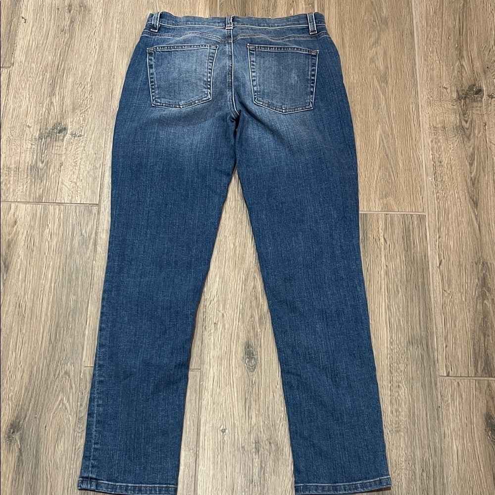 Eileen Fisher Jeans Denim Cropped Boyfriend Oversized Vintage Skinny Luxury - Picture 11 of 12